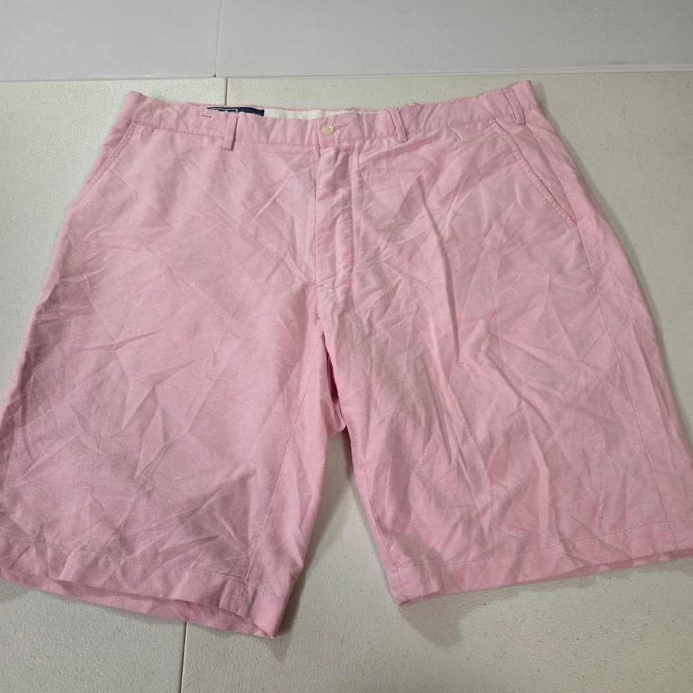 Polo Ralph Lauren Mens 38 Pink Oxford Cotton Chino Shorts Classic Fit Summer